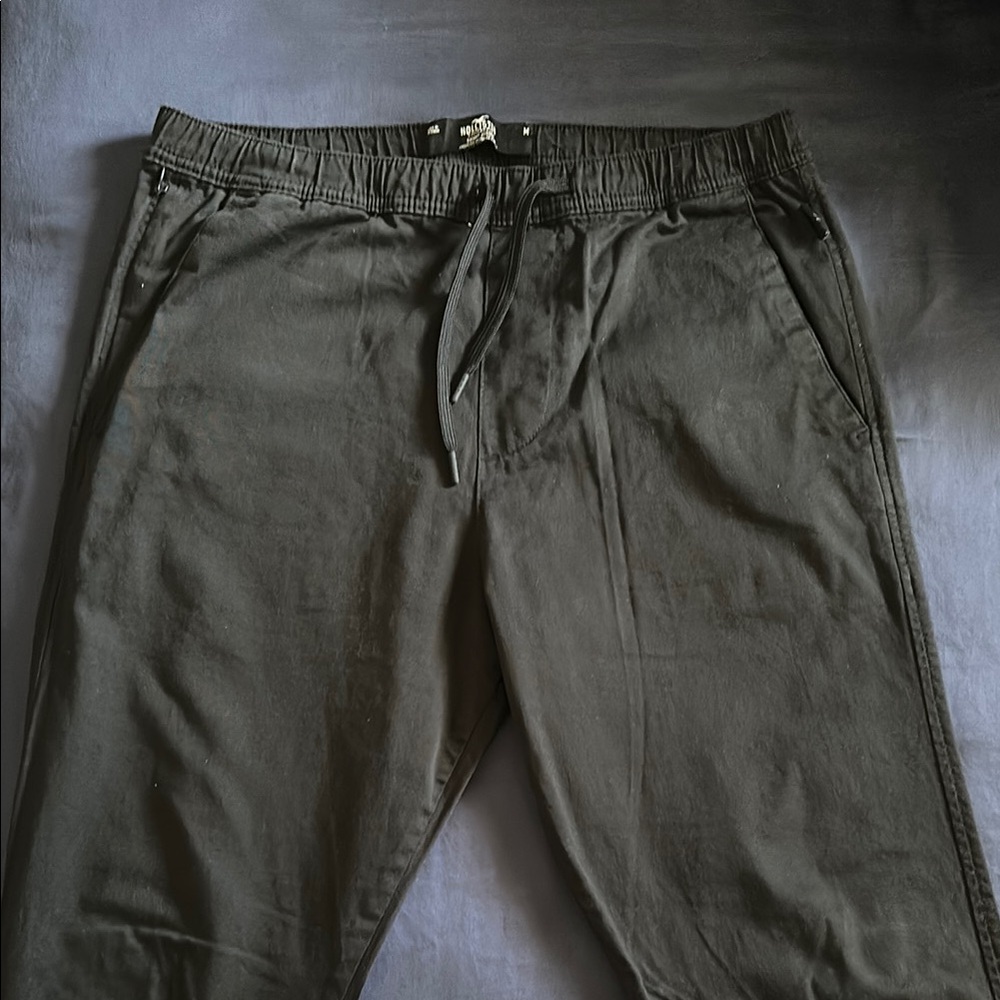 Hollister Black Joggers with Elastic Waistband